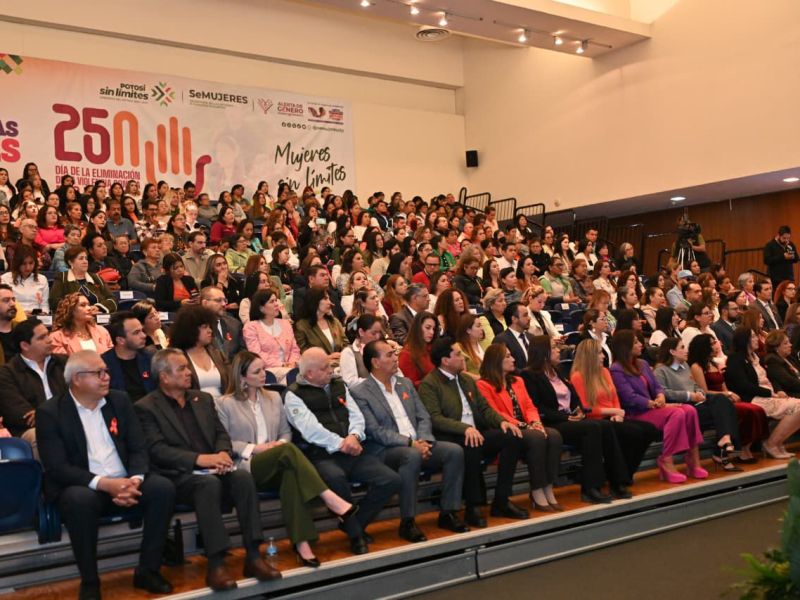 RICARDO GALLARDO REFRENDA COMPROMISO CON UNA VIDA LIBRE DE VIOLENCIA PARA LAS&nbsp;MUJERES