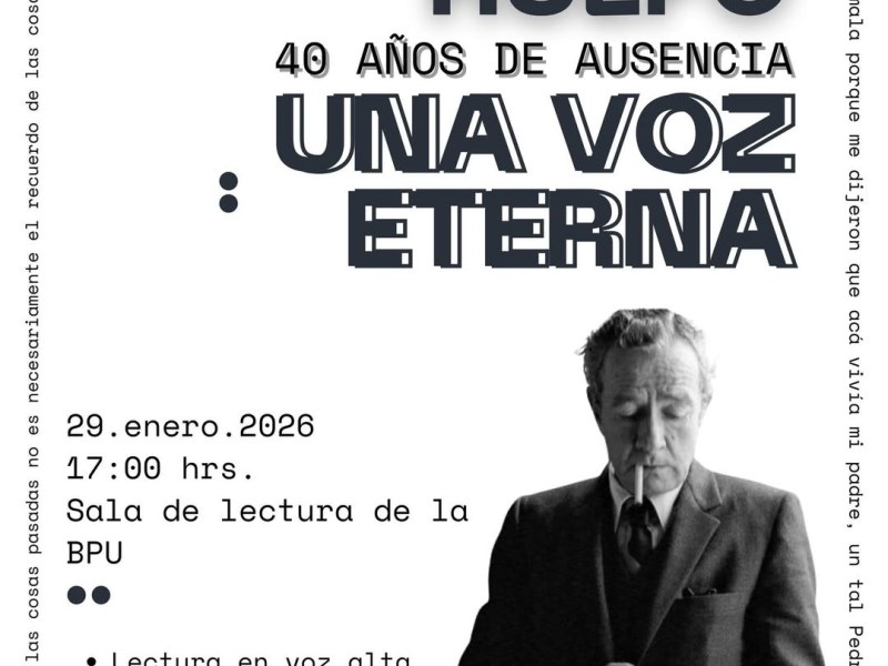 «JUAN RULFO. 40 AÑOS DE AUSENCIA, UNA VOZ ETERNA» LA BPU-UASLP HARÁ&nbsp;&nbsp;CONMEMORACIÓN