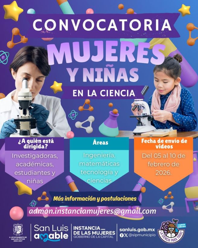 SE ABRIÓ LA CONVOCATORIA PARA MUJERES Y NIÑAS CIENTÍFICAS EN SU 4ta. EDICIÓN DE “LA CIENCIA PARA&nbsp;TODAS”