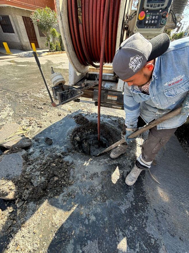 UN TOTAL DE 93 DESAZOLVES A LA RED SANITARIA REALIZÓ ESTA SEMANA&nbsp;INTERAPAS