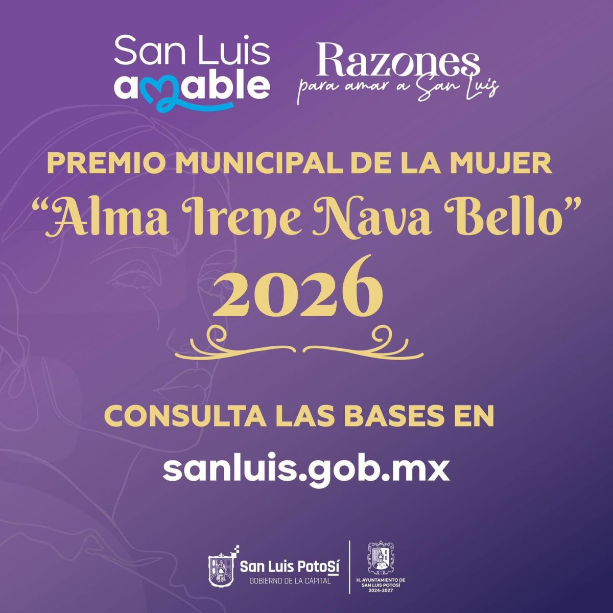 El 16 DE FEBRERO VENCE LA CONVOCATORIA AL PREMIO MUNICIPAL DE LA MUJER “ALMA IRENE NAVA BELLO”&nbsp;2026