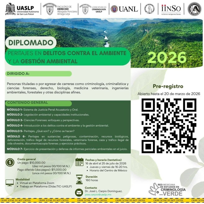 ABRE UASLP SEGUNDA EDICIÓN DEL DIPLOMADO EN PERITAJES AMBIENTALES Y GESTIÓN&nbsp;AMBIENTAL