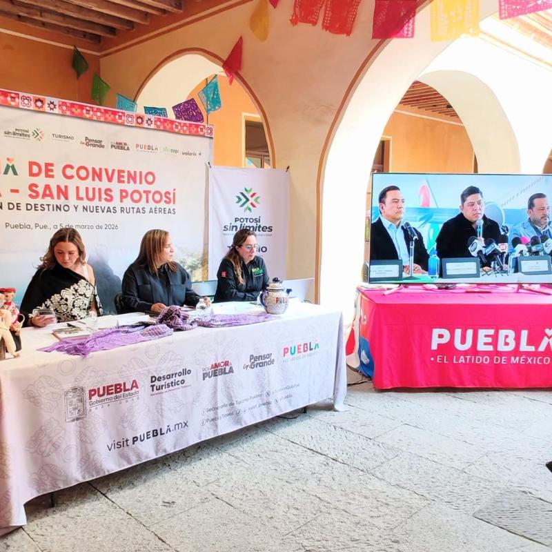 CONVENIO SE PROMOCIÓN TURÍSTICA ENTRE SAN LUIS POTOSÍ Y&nbsp;PUEBLA