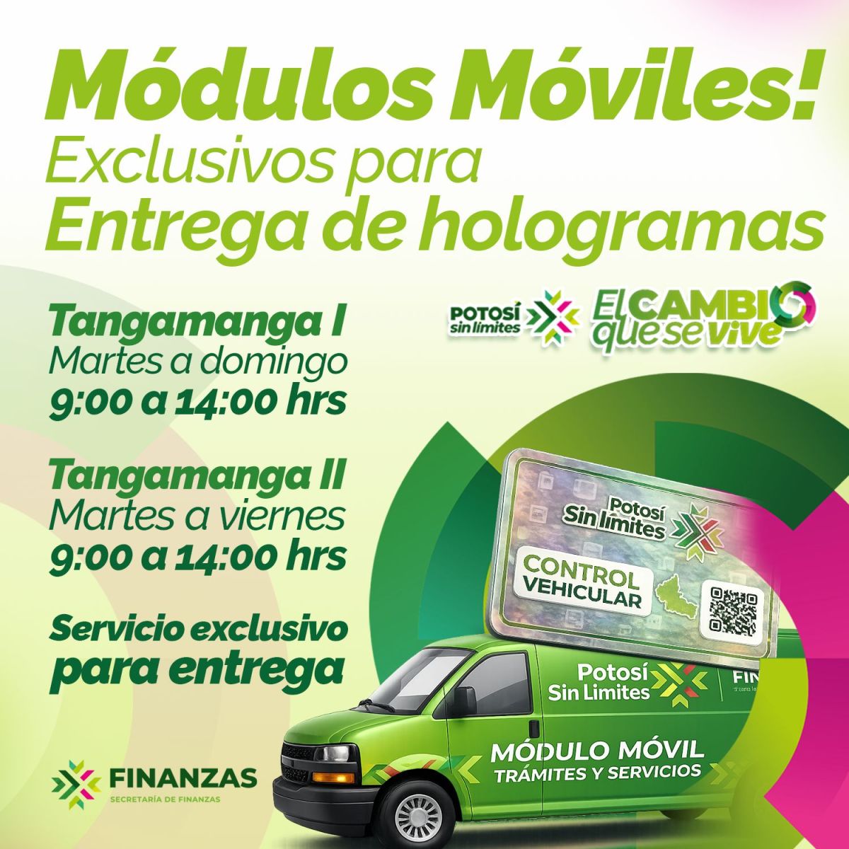 CONTINÚAN MÓDULOS MÓVILES PARA ENTREGA DE HOLOGRAMAS&nbsp;2026