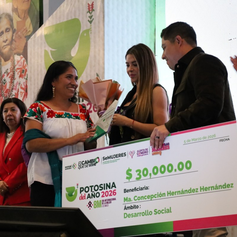 CONCEPCIÓN HERNÁNDEZ, RECONOCIDA COMO “POTOSINA DEL&nbsp;AÑO”