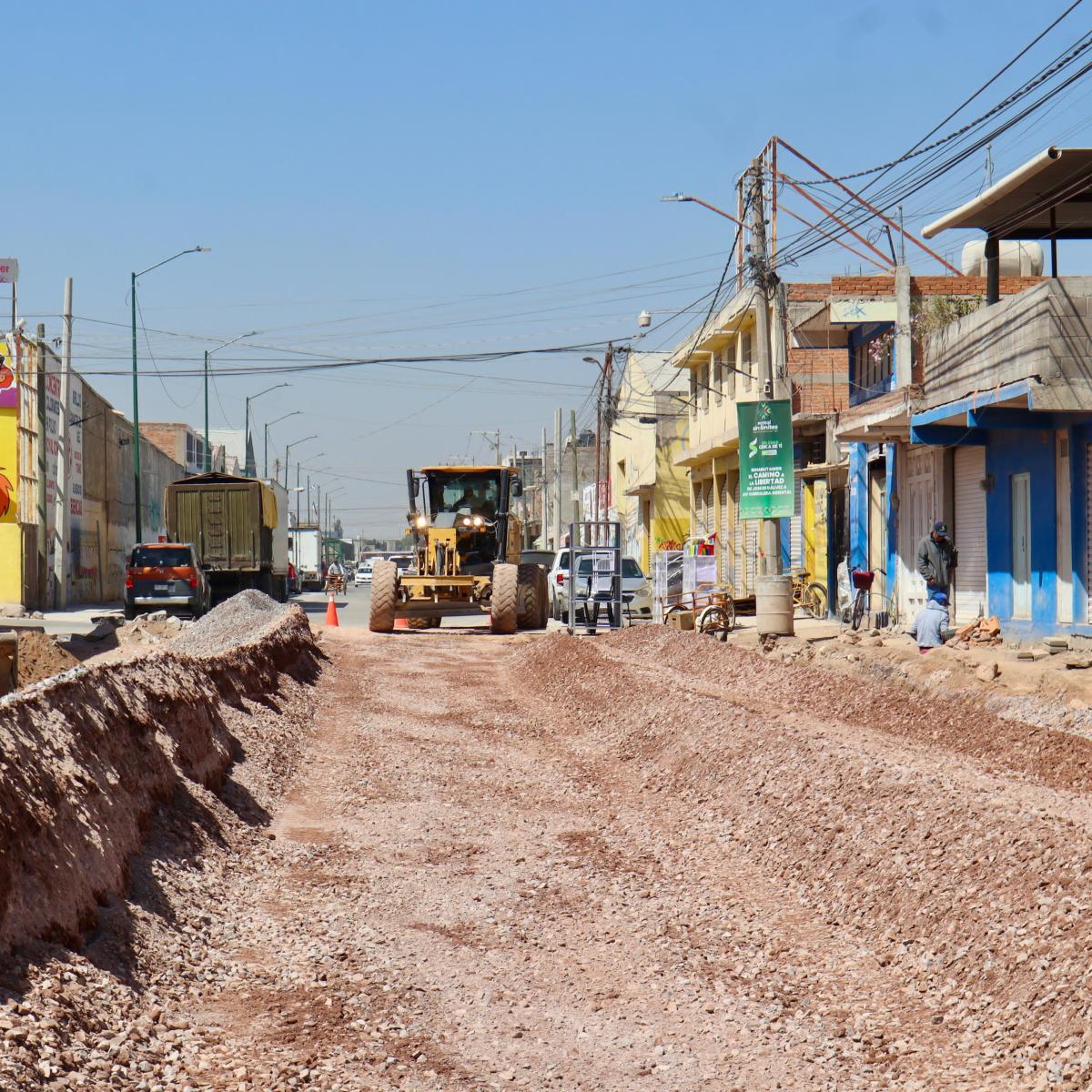 AVANZA&nbsp; LA MODERNIZACIÓN DE CAMINO AL EJIDO LA LIBERTAD EN LA ZONA&nbsp;METROPOLITANA