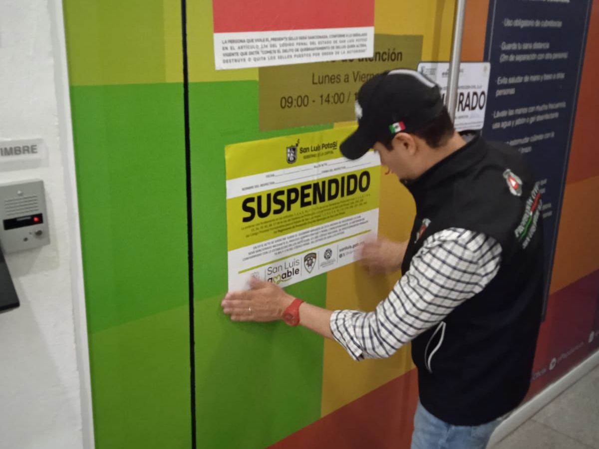 CLAUSURAN OFICINAS EN PLAZA SAN&nbsp;LUIS