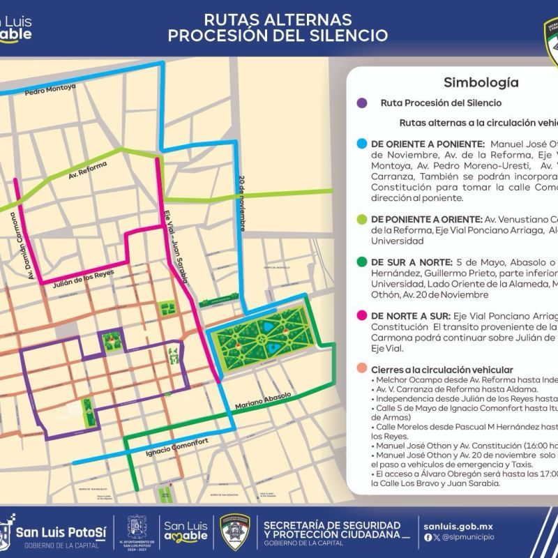 LA POLICÍA DE LA CAPITAL REALIZARÁ OPERATIVO VIAL CON MOTIVO DE LA PROCESIÓN DEL&nbsp;SILENCIO