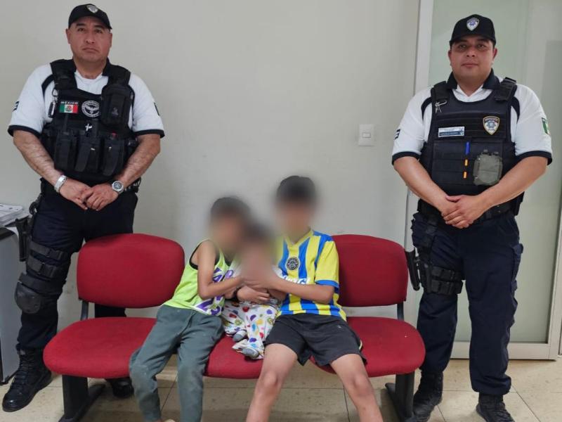 POLICIA D E LA CAPITAL RESCATA A TRES MENORES EN CONDICIÓN DE&nbsp;ABANDONO
