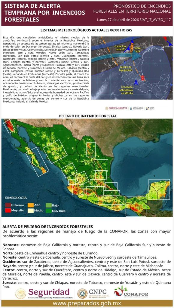 REGISTRO DE 70 INCENDIOS FORESTALES Y 22 MIL HECTÁREAS DAÑADAS:&nbsp;CEPC