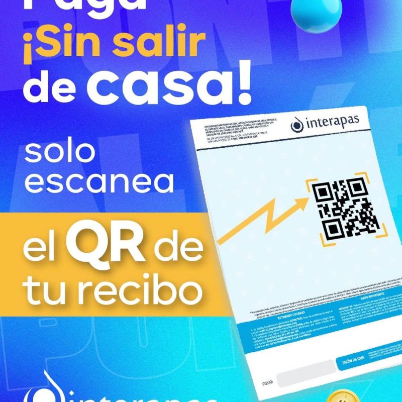 CON EL QR SE FACILITA EL PAGO DE RECIBO DE&nbsp;INTERAPAS