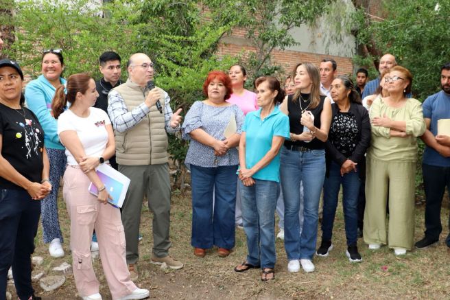 ANUNCIA GALINDO OBRAS DE PAVIMENTACIÓN Y DRENAJE EN LA FRACCIÓN&nbsp;MORALES