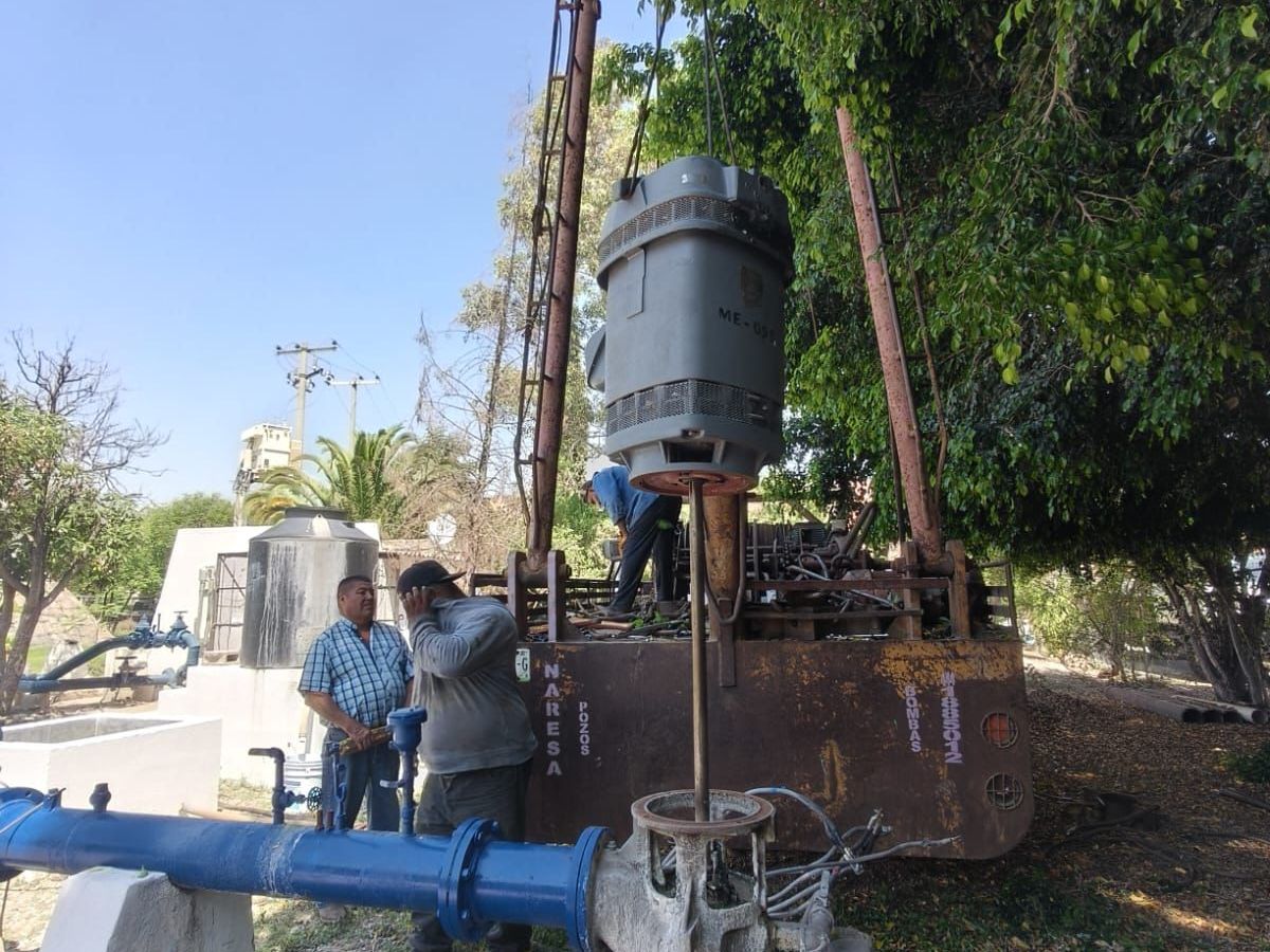 TRABAJAN EN LA&nbsp; REHABILITACIÓN DE LOS POZOS DE MAYAMIL Y LOMAS DE&nbsp;MEZQUITAL