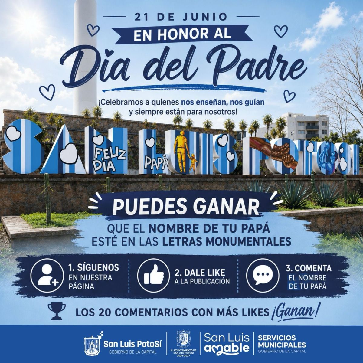 INVITA MUNICIPIO DE LA CAPITAL A CONCURSO POR EL DÍA DEL&nbsp;PADRE