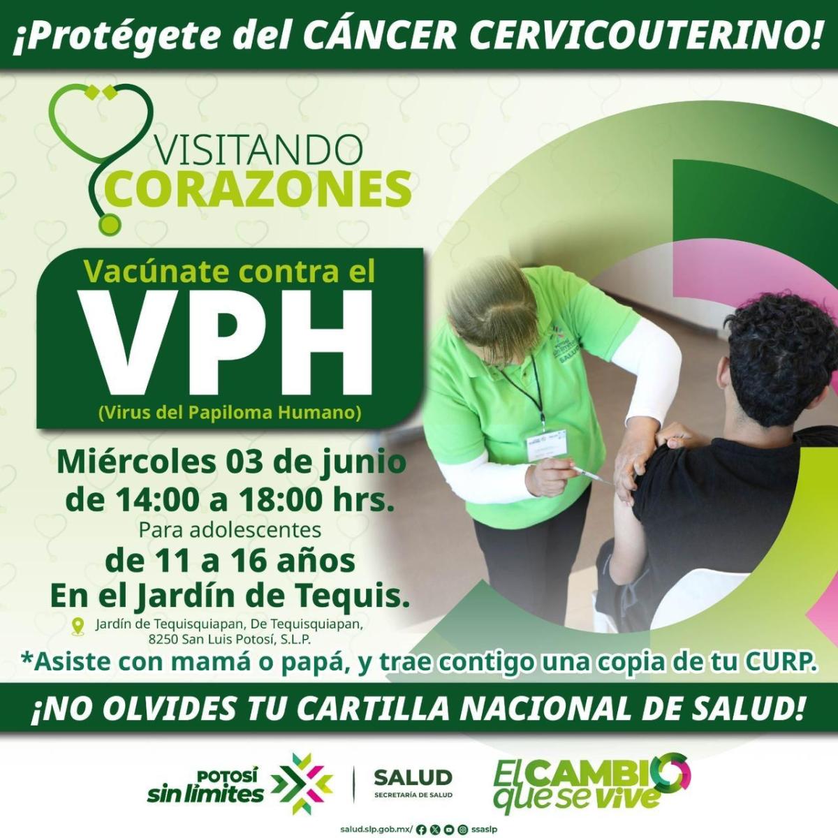 EN TEQUIS EL 3 DE JUNIO HABRÁ VACUNAS PARA ADOLESCENTES CONTRA EL PAPILOMA&nbsp;HUMANO
