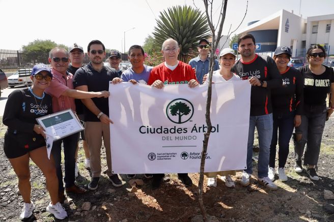 POR CUARTO AÑO CONSECUTIVO SLP CAPITAL RECIBE RECONOCIMIENTO COMO CIUDAD ÁRBOL DEL&nbsp;MUNDO