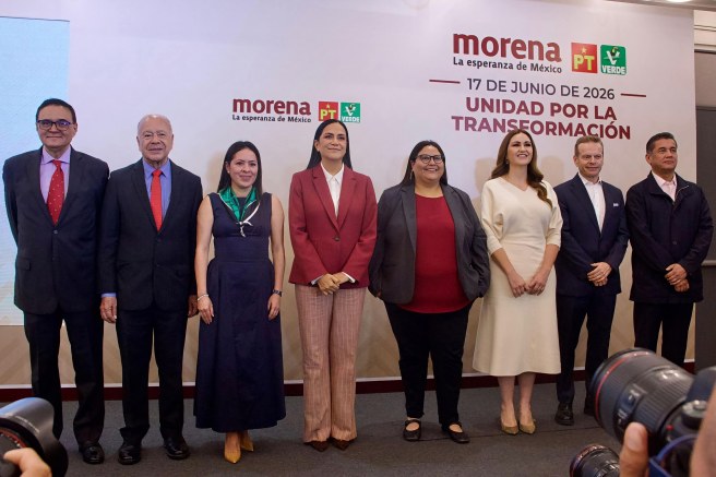 MORENA ANUNCIÓ QUE IRAN JUNTO AL PT Y VERDE EN LAS ELECCIONES DEL 2027 EN LOS 17 ESTADOS, SLP SE ANUNCIARÁ EL 26 DE&nbsp;JUNIO