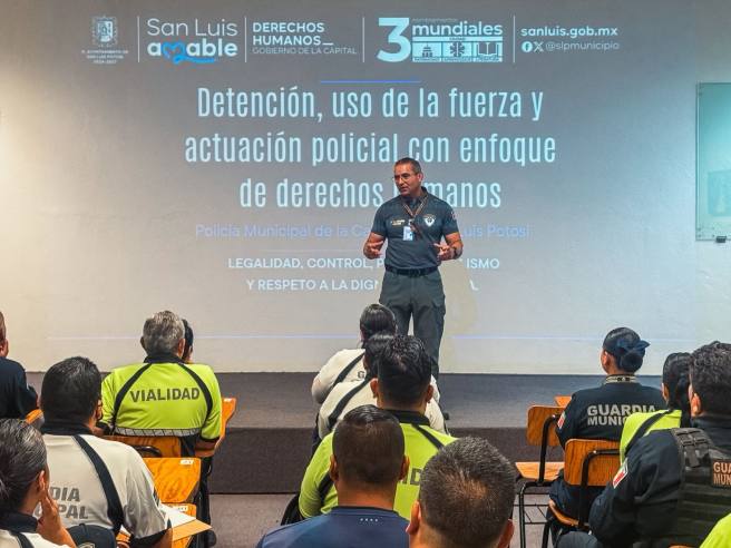 POLICÍA DE LA CAPITAL FORTALECE LA CAPACITACIÓN DE SUS ELEMENTOS CON ENFOQUE EN DERECHOS&nbsp;HUMANOS