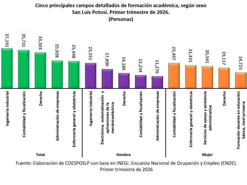 CONFORMACIÓN ACADÉMICA DE SAN LUIS&nbsp;POTOSÍ