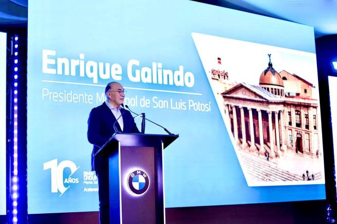 GALINDO RECONOCE A BMW COMO IMPULSOR DEL DESARROLLO EN&nbsp;SLP
