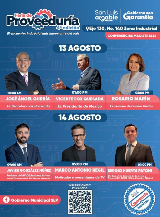 LÍDERES CON RECONOCIMIENTO INTERNACIONAL DARÁN CONFERENCIAS MAGISTRALES EN LA FERIA DE LA&nbsp;PROVEEDURÍA