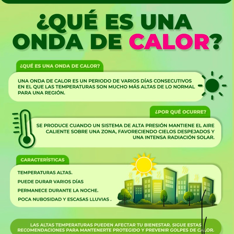 PROTECCIÓN CIVIL ESTATAL EMITE ALERTA POR ALTAS TEMPERATURAS EN LA HUASTECA POTOSINA, PRONOSTICAN DE 38 A 40&nbsp;GRADOS