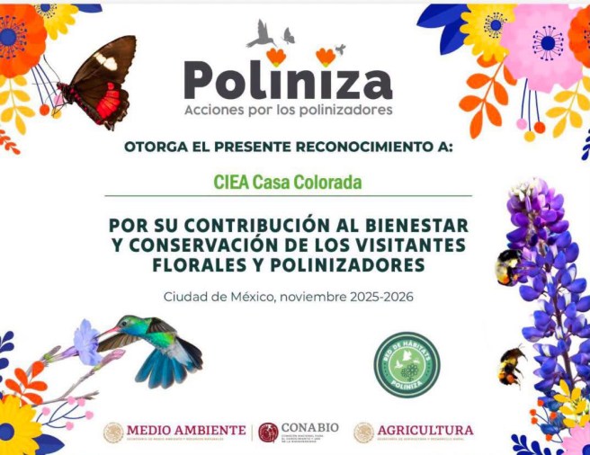 DAN RECONOCIMIENTO A LA CASA COLORADA POR IMPULSAR ACCIONES EN FAVOR DE LA&nbsp;BIODIVERSIDAD
