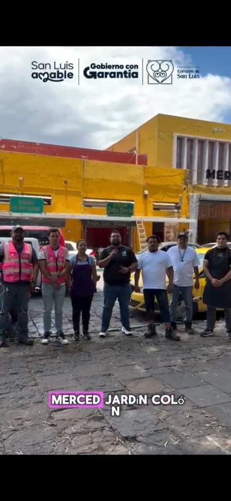 AYUNTAMIENTO DE SLP Y LOCATARIOS UNIDOS PARA REHABILITAR EL EXTERIOR DEL MERCADO LA&nbsp;MERCED