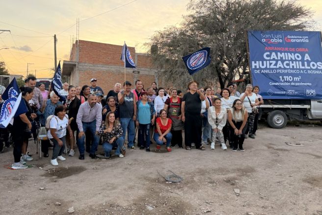 ARRANCA GOBIERNO DE LA CAPITAL OBRA DE REHABILITACIÓN DE CAMINO A&nbsp;HUIZACHILLOS