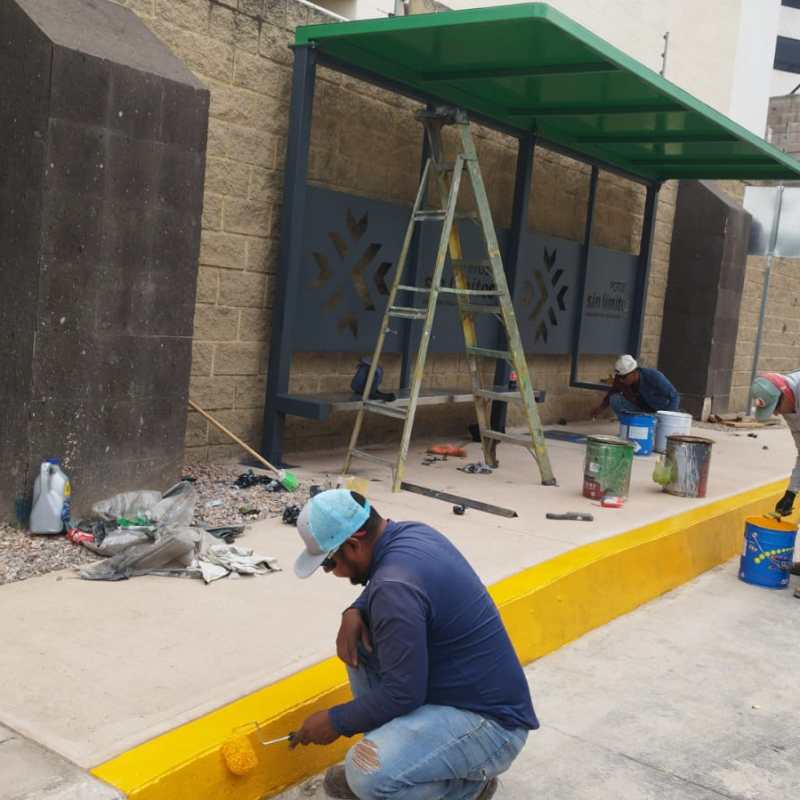 INSTALAN PARADORES EN ESTACIONES PROVISIONALES DE LA,LÍNEA 3 DE&nbsp;REDMETRO