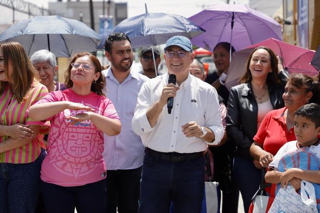 ALCALDE DE LA CAPITAL PONE EN MARCHA REHABILITACIÓN VIAL DE AMATISTA EN EL FRACCIONAMIENTO&nbsp;INDUSTRIAS