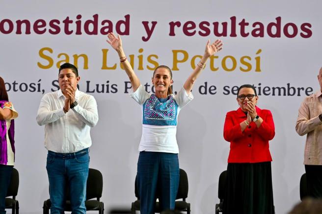 SHEINBAUM PRESENTÓ RESULTADOS DEL SEGUNDO INFORME EN SAN LUIS&nbsp;POTOSÍ