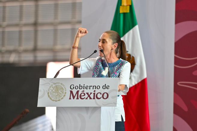 CLAUDIA SCHEINBAUM ENCABEZA ASAMBLEA DE RENDICIÓN DE CUENTAS EN SAN LUIS&nbsp;POTOSÍ