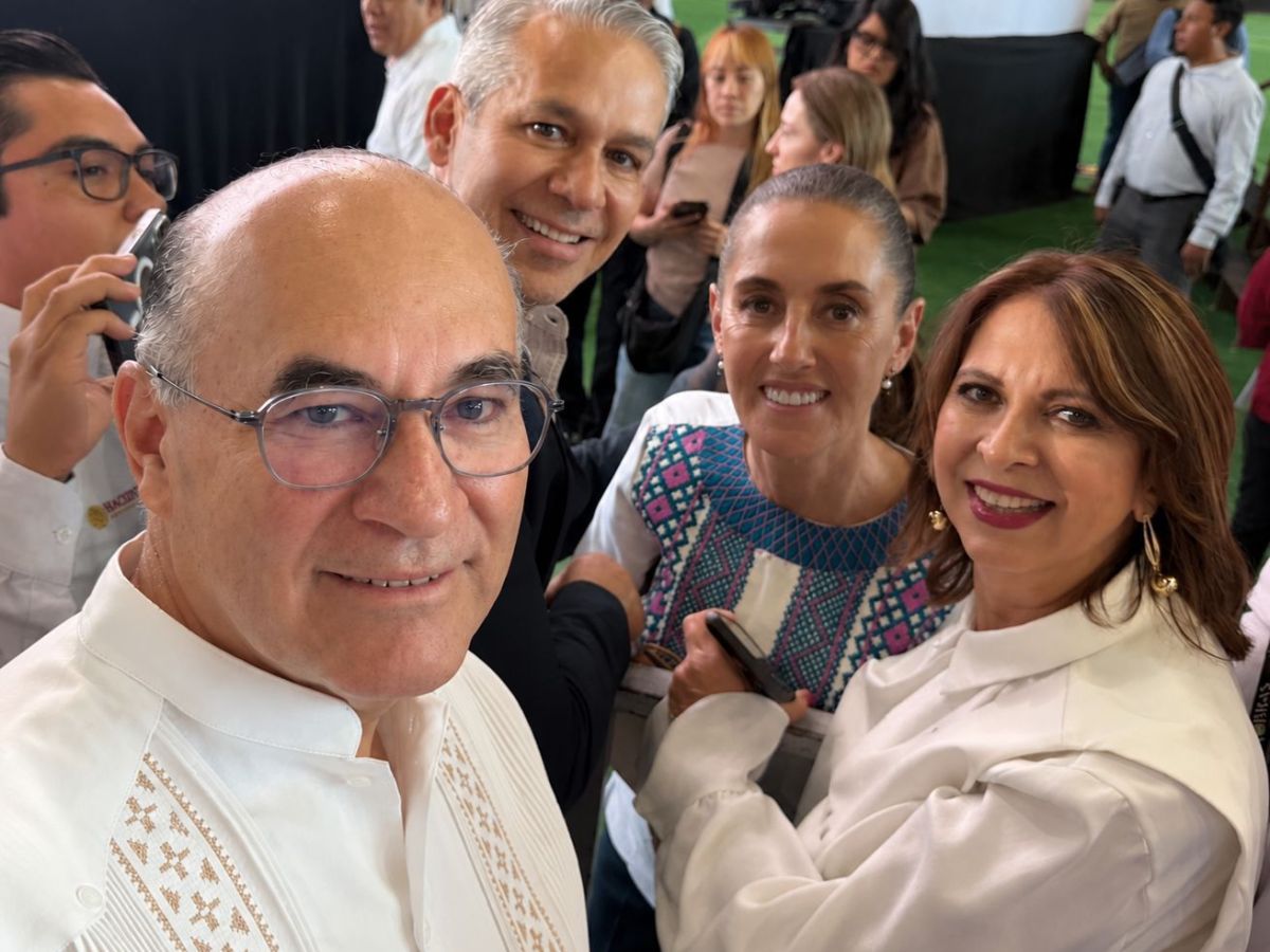 SALUDÓ GALINDO A CLAUDIA SHEINBAUM Y A ROSA ICELA&nbsp;RODRÍGUEZ