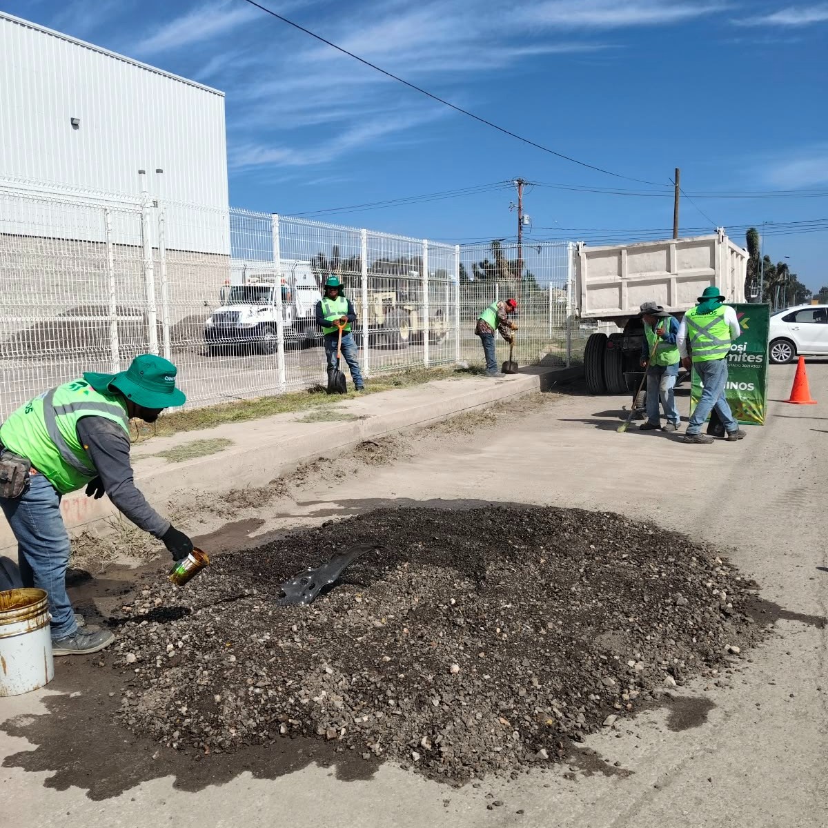 TRABAJA LA JEC EN LOS EJES 132 134 DE LA ZONA&nbsp;INDUSTRIAL