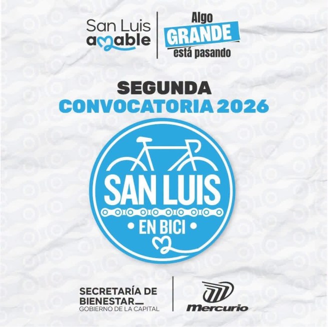 LANZA MUNICIPIO CONVOCATORIA SAN LUIS EN BICI PARA ENTREGAR BICICLETAS&nbsp;NUEVAS