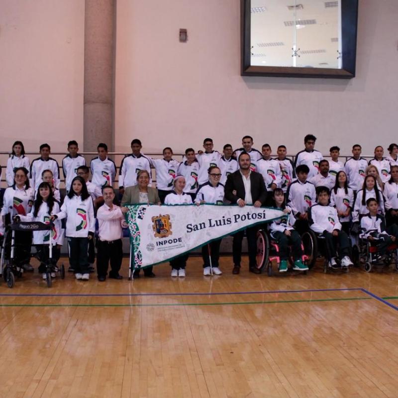 INPODE ABANDERA A DELEGACIÓN POTOSINA QUE COMPETIRÁ EN LA PARALIMPIADA NACIONAL CONADE&nbsp;2026