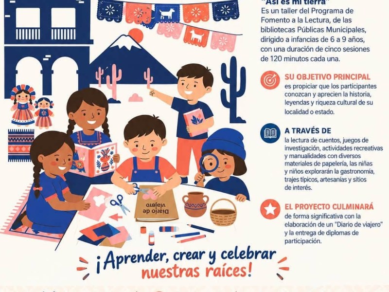 LAS BIBLIOTECAS MUNICIPALES REALIZARÁN DEL 14 AL 18 DE SEPTIEMBRE EL TALLER “ ASÍ ES MI&nbsp;TIERRA”