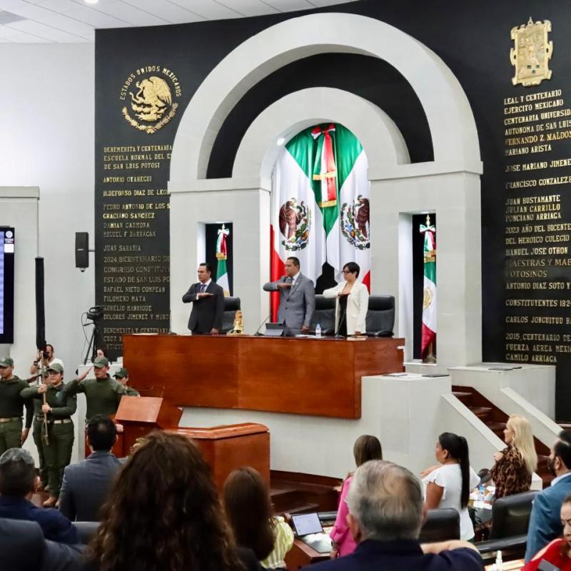 LA LXIV LEGISLATURA DEL CONGRESO DEL ESTADO ABRE SU PRIMER PERIODO ORDINARIO DE SESIONES, CORRESPONDIENTE AL TERCER AÑO DE EJERCICIO&nbsp;CONSTITUCIONAL
