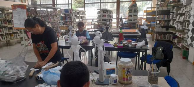 INICIA EL TALLER DE CALAVERAS EN LA BIBLIOTECA MUNICIPAL DE LA&nbsp;ALAMEDA