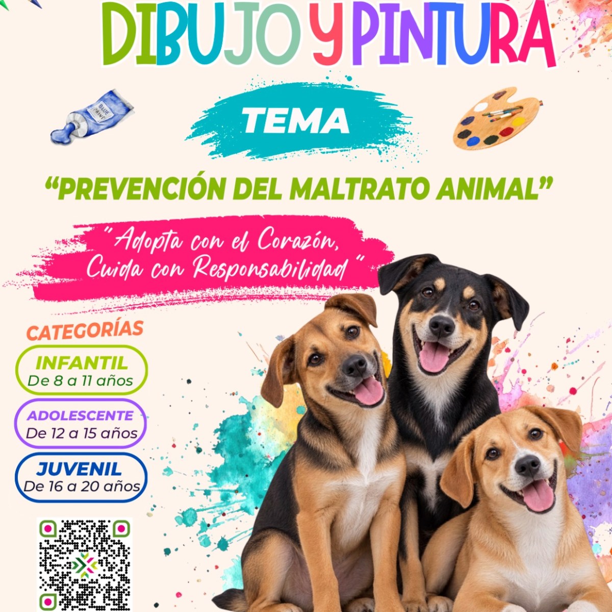 SE&nbsp; CONVOCA A NIÑAS, NIÑOS Y JÓVENES A PROMOVER LA ADOPCIÓN RESPONSABLE DE ANIMALES A TRAVÉS DEL CONCURSO EDTATAL DE DIBUJO Y&nbsp;PINTURA