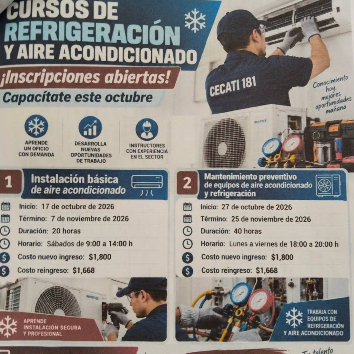 IMPULSA MUNICIPIO CAPITALINO CAPACITACIÓN Y EMPRENDIMIENTO CON EL CECATI&nbsp;181